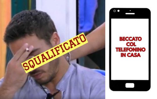 GF Vip squalifica per cellulare