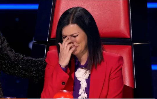 Laura Pausini in lacrime